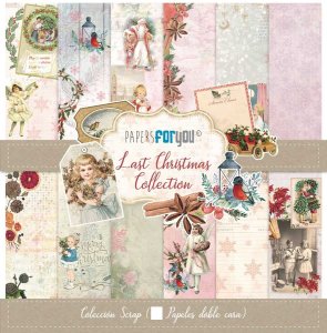 Colección 24 papeles doble cara 8&quot;X8&quot; PFY Last Christmas
