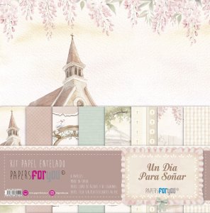 Colección 8 papeles Tela 12"x12" PFY Un día para soñar Niña