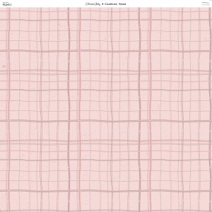 Papel 12x12&quot; Cuadros Rosa colección Inés by Hypati