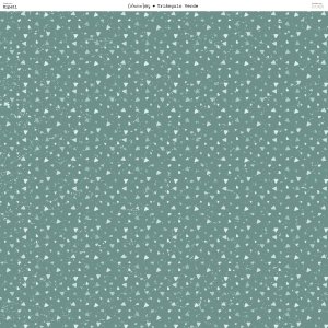 Papel 12x12" Triángulos Verde colección Inés by Hypati