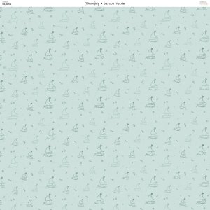Papel 12x12" Barcos Verde colección Inés by Hypati
