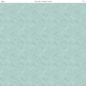 Papel 12x12" Cometas Verde colección Inés by Hypati