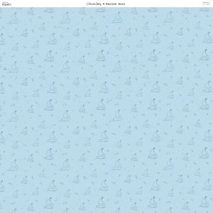 Papel 12x12" Barcos Azul colección Inés by Hypati
