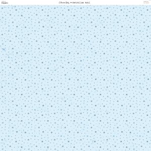 Papel 12x12" Estrellas Azul colección Inés by Hypati