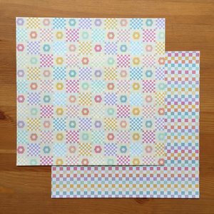 Pack 2 telas encuadernar 12&quot;x12&quot; Crochet Retro de Iriri Estudio