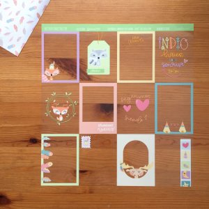 Acetato 12&quot;x12&quot; tarjetas Pequeño Tipi de Iriri Estudio