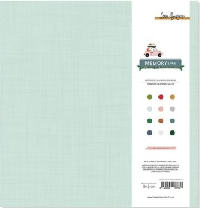 Stack 12x12" papeles básicos doble cara Memory Lane de Lora Bailora 12 papeles