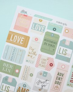 Papel especial con foil A volar - Travel Stories