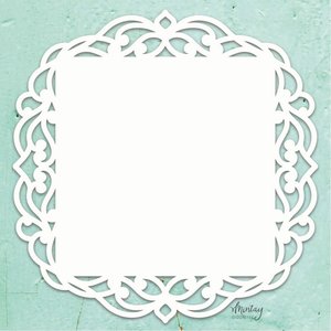 Chipboard XL 12x12" Mintay Chippies Decor Fancy Square