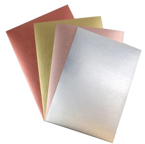 Pad de cartulinas metalizadas con textura A4 4 colores 8 hojas