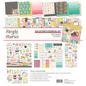 Kit 12&quot;x12&quot; Collectors Essential True colors de Simple Stories
