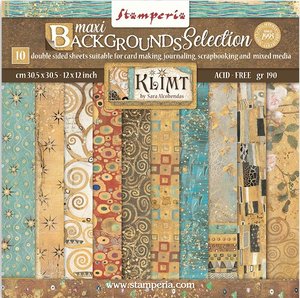 Pad 12x12" Stampería Klimt Collection Maxi Background Selection