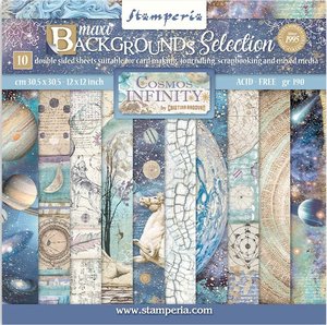 Pad 12x12" Stampería Cosmos Infinity Maxi Background Selection