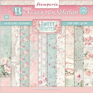 Pad 12x12" Stampería Sweet Winter Maxi Background Selection