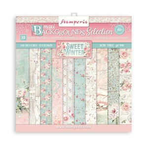 Pad 8x8" Stampería Sweet Winter Maxi Background Selection