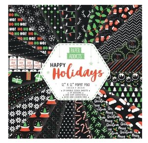 Paper Addicts Stack 12x12" Happy Holidays