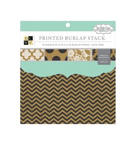 Printed Burlap Pad 6x6
