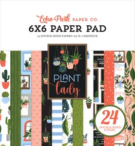 Pad 6x6" Echo Park Plant Lady