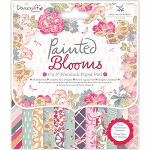 Dovecraft Pad Premium 6x6&quot; Painted blooms