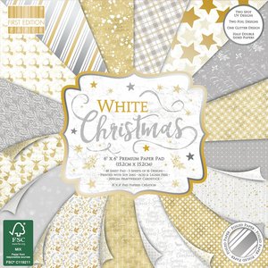 First Edition Pad Premium 6x6&quot; White Christmas