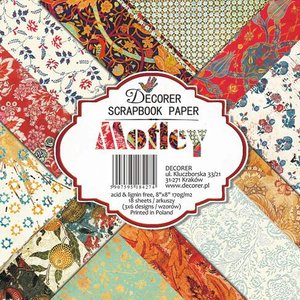 Pad 8x8&quot; Decorer 18 papeles Motley