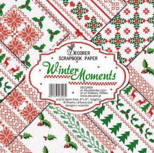Pad 8x8" Decorer 18 papeles WINTER MOMENTS