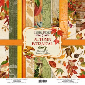 Pad Fabrika Decoru 8x8" Autumn Botanical Diary