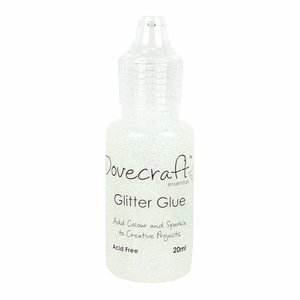 Pegamento con glitter Dovecraft Glitter Glue Crystal