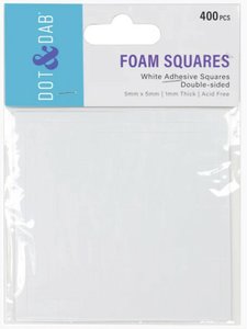 OFERTA BLACK FRIDAY Dot & Dab cuadraditos de foam 1 mm adhesivos doble cara 5x5 mm 400 pcs