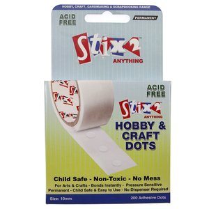 Stix2 Hobby & Craft Dots transparentes multisuperficie 10 mm 200 pcs