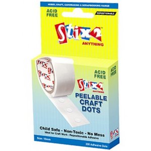 Stix2 Peelable Craft Dots presosensibles removibles 10 mm 200 pcs