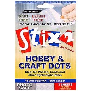 Stix2 Photo Safe Dots transparentes 10 mm 96 pcs