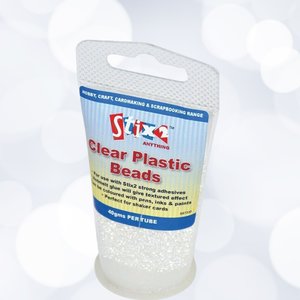 Stix2 Clear Plastic Beads tubo con 40 gr