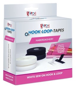 Rollos de velcro para coser Stix2 color BLANCO 30 mm x5 metros