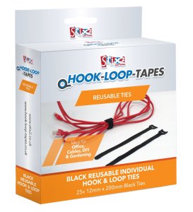 Bridas de velcro Stix2 12 x 200 mm y 25 pcs