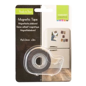 Dispensador con cinta adhesiva magnética