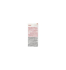 Alfabeto chipboard Par-r-rty Rojo y Negro
