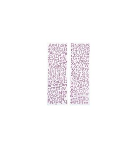 Alfabetos Glitter Purple Mixed Print & Script