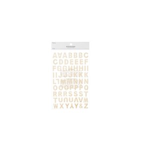 Alfabetos Embossed Dot Font Gold