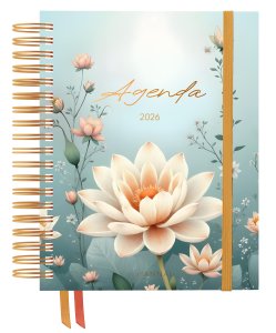 Agenda anual wire-o Morning Dew Semana Vista 2026