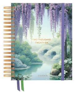 Agenda anual wire-o Wisteria Dreams Semana Vista 2026