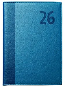 Agenda anual encuadernada Día Página Lumen 2026 Azul