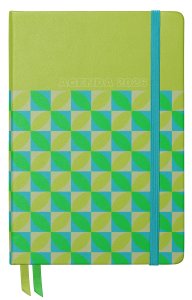 Agenda anual encuadernada Día Página Vintage 2026 Verde