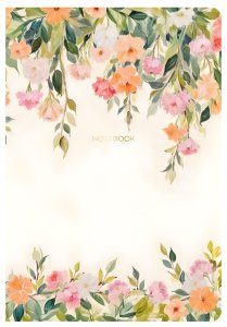 Notebook flexible A5 con 192 pags ahuesadas lisas Sunset Cascade