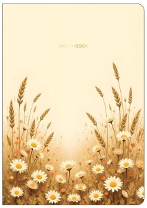 Sketchbook 17x24 cm 128 pags ahuesadas lisas Golden Meadows
