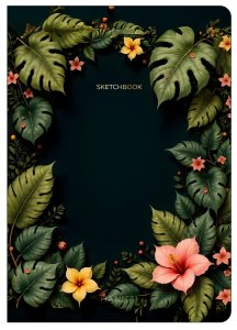 Sketchbook 17x24 cm 128 pags ahuesadas lisas Lush Canopy