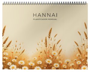 Planificador wire-o Mes Vista tamaño A4 Golden Meadows