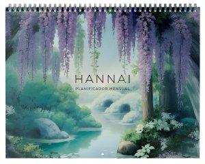 Planificador wire-o Mes Vista tamaño A4 Wisteria Dreams