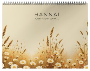 Planificador wire-o Semana Vista tamaño A4 Golden Meadows