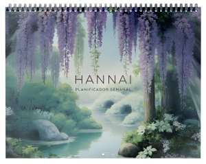 Planificador wire-o Semana Vista tamaño A4 Wisteria Dreams